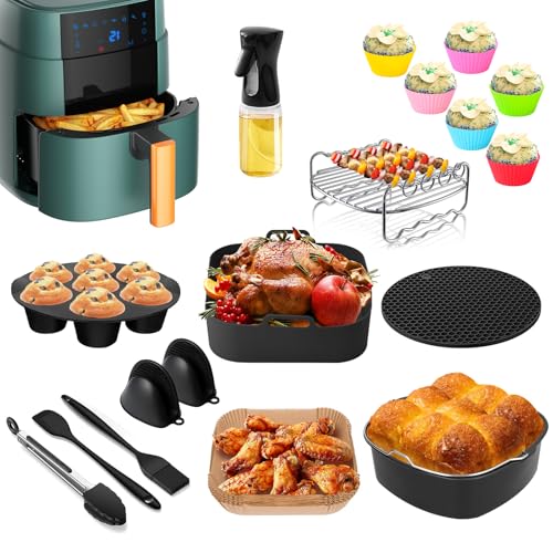 AIGOCITY Airfryer Zubehör für COSORI Turboblaze 5.5L/6L/6.2L/6.4L,Heißluftfritteuse Zubehör für Philips Airfryer XXL,Ninja MAX PRO AF180EU & andere 5.5L Plus Heißluftfritteuse AIGOCITY Airfryer Zubehör für COSORI Turboblaze 5.5L/6L/6.2L/6.4L,Heißluftfritteuse Zubehör für Philips Airfryer XXL,Ninja MAX PRO AF180EU & andere 5.5L Plus Heißluftfritteuse von AIGOCITY