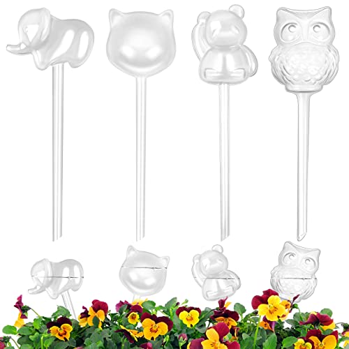 4 Stück Große Gießkugeln Tierform Pflanzen Bewässerungskugeln Topfpflanzen Selbstbewässerung PVC Bewässerung-Kugeln Wasserspender für Pflanzen im Urlaub zur Dosierte Bewässerung von AIGOHOM