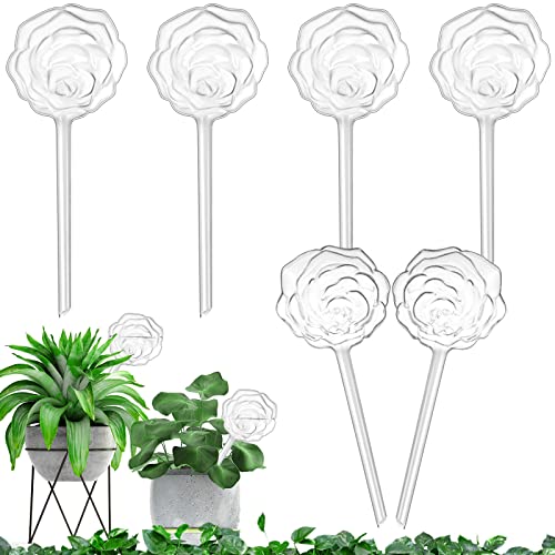 6 Stück Große Gießkugeln - 25x10.5cm Rose Pflanzen Bewässerungskugeln Topfpflanzen Selbstbewässerung PVC Bewässerung-Kugeln Wasserspender für Pflanzen im Urlaub zur Dosierte Bewässerung von AIGOHOM
