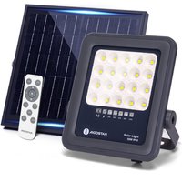 Solarstrahler mit Fernbedienung, 50W,500lm, 6500K kaltweißes Licht, IP65 wasserdichter Außenstrahler, sehr gut geeignet für von AIGOSTAR