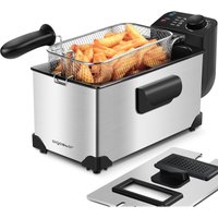 Ushas 30HEZ - Semi-professionelle Fritteuse, Edelstahl, 2200 Watt, 3 Liter. BPA-frei - Aigostar von AIGOSTAR