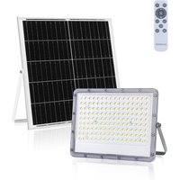 Aigostar - 200W led solar power spotlight mit aigos fernbedienung dämmerungspanel von AIGOSTAR