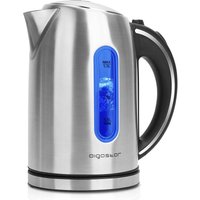 Aigostar - Wasserkocher Edelstahl 1,7 liter, Elektrischer Wasserkocher mit Kalkfilter, led Beleuchtung Wasserstandsanzeige, 2200 Watt, Verdecktes von AIGOSTAR