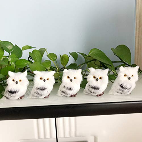 AIGTENG 5 Stück Eule weiß schwarz pelzig Weihnachten Ornament, Weihnachten Stil Süße Eule Modell Baum Dekor flauschige Baby Eule Weihnachten Ornament AIGTENG 5 Stück Eule weiß schwarz pelzig Weihnachten Ornament, Weihnachten Stil Süße Eule Modell Baum Dekor flauschige Baby Eule Weihnachten Ornament von NC