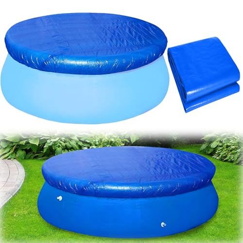 AIHSUMC Poolabdeckung Rund für 366cm Metallrahmenpool, Round Pool Cover für oberirdische Pools, Poolabdeckplane mit Kordelzug Design, Ideal für wasserdicht und staubdicht, Ø 366 cm Blau AIHSUMC Poolabdeckung Rund für 366cm Metallrahmenpool, Round Pool Cover für oberirdische Pools, Poolabdeckplane mit Kordelzug Design, Ideal für wasserdicht und staubdicht, Ø 366 cm Blau von AIHSUMC