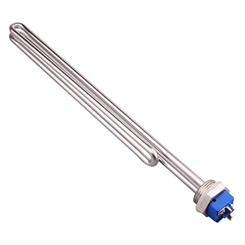 AIICIOO 240 V 5500 W 1 Zoll BSP (DN25) Durchmesser 33.2mm Edelstahl-Heizelement mit Silikon-O-Ring von AIICIOO