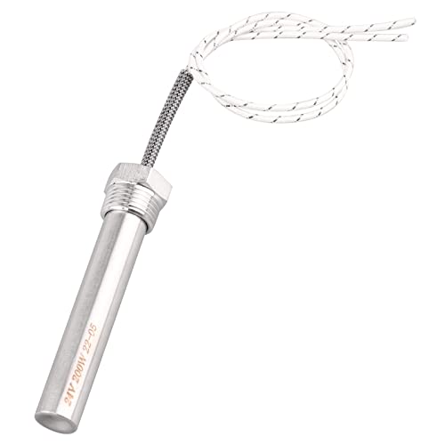 AIICIOO Heizpatrone Heizelement Eintauchheizkörper 24V 200W 1/2 Zoll DN15 21mm Flansch Edelstahl Elektrische Heizung AIICIOO Heizpatrone Heizelement Eintauchheizkörper 24V 200W 1/2 Zoll DN15 21mm Flansch Edelstahl Elektrische Heizung von AIICIOO