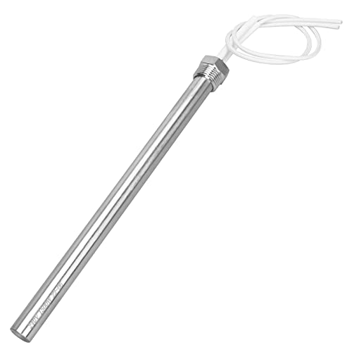AIICIOO Heizpatrone 1/2 Zoll DN15 21mm Flansch Edelstahl Widerstandsfähiges Heizelement AC 240V 1500W Länge 24,5 cm von AIICIOO