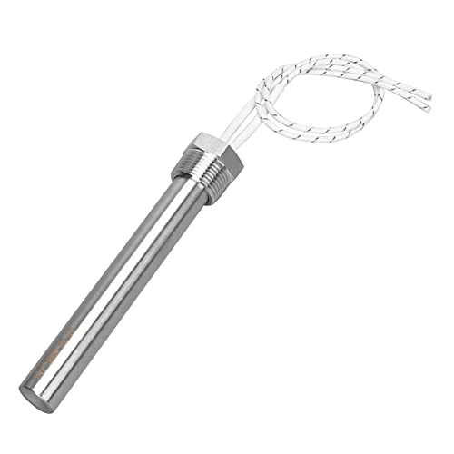 AIICIOO Heizpatrone Heizelement Edelstahl Elektrische Heizung DC 24V 500W 3/4 Zoll DN20 26mm Flansch Eintauchen Heizung von AIICIOO