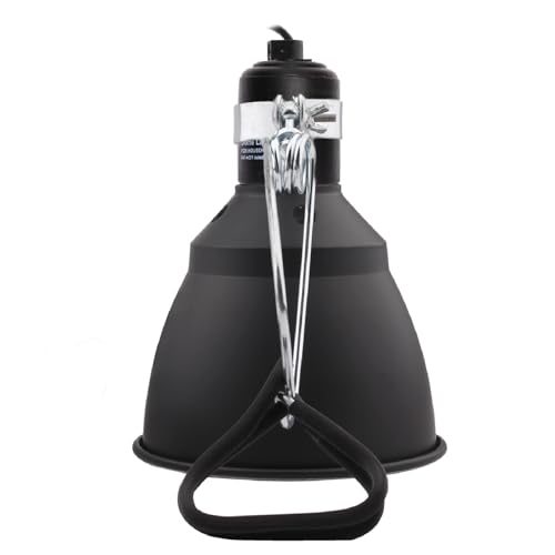 AIICIOO Lampenfassung E27 Schraube - 5,5 Zoll Terrarium Lampe für Leguan mit Fassung Reflektor Lampe Clamp mit Keramiksockel für Eidechse Schildkröte Bartagame Lichter von AIICIOO