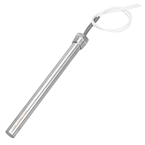 AIICIOO Patronen-Wasserheizer 1/2 Zoll DN15 21mm Flansch AC 240V 1000W Edelstahl Widerstandsfähiges Heizelement Länge 19 cm von AIICIOO