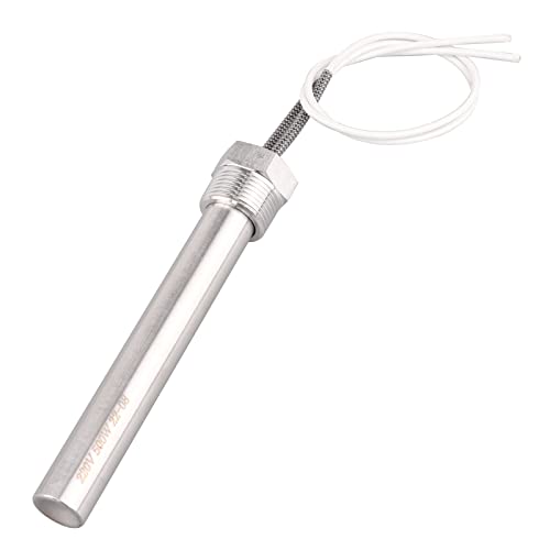 AIICIOO Patronen-Wasserheizer 3/4 Zoll 26.4mm Flansch Edelstahl widerstandsfähiges Heizelement AC 220V 500W Eintauchheizkörper AIICIOO Patronen-Wasserheizer 3/4 Zoll 26.4mm Flansch Edelstahl widerstandsfähiges Heizelement AC 220V 500W Eintauchheizkörper von AIICIOO