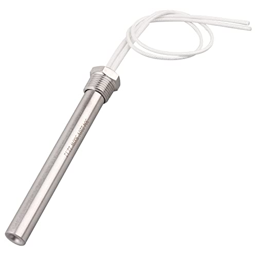 AIICIOO Patronenheizelement Edelstahl AC 220V 500W 1/2 Zoll DN15 21mm Flansch von AIICIOO