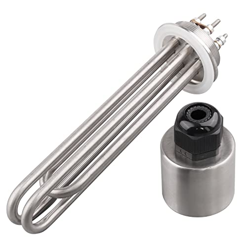Tri-Clamp-Heizelement DN50 Elektro-Rohrheizkörper 220V 3000W 2 Zoll Durchmesser 59.6mm mit Edelstahlabdeckung und Silikonring Tri-Clamp-Heizelement DN50 Elektro-Rohrheizkörper 220V 3000W 2 Zoll Durchmesser 59.6mm mit Edelstahlabdeckung und Silikonring von AIICIOO