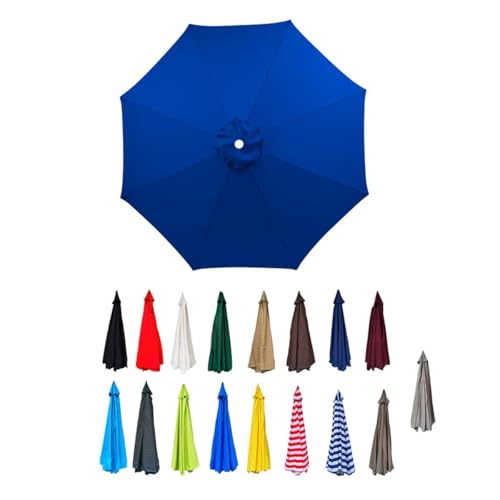 Ersatzdach for Regenschirme, wasserabweisendes Polyestergewebe, Stoffdach for Garten- und Terrassenschirme for 6/8 Rippen, nur Dach(Light blue,2.5m/8ft(6 ribs)) von AIJUSSS