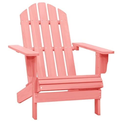 AIJUUKJP Dieser Artikel - Garten-Adirondack-Stuhl aus massivem Tannenholz, rosafarben von AIJUUKJP