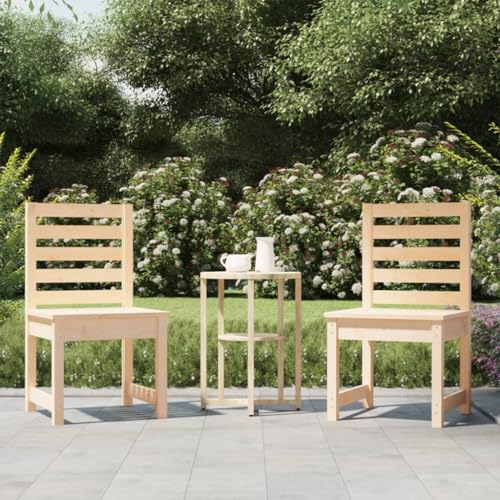 AIJUUKJP Dieser Artikel: Gartenstühle 2 Stück, 50 x 48 x 91,5 cm, Massivholz, Kiefer von AIJUUKJP