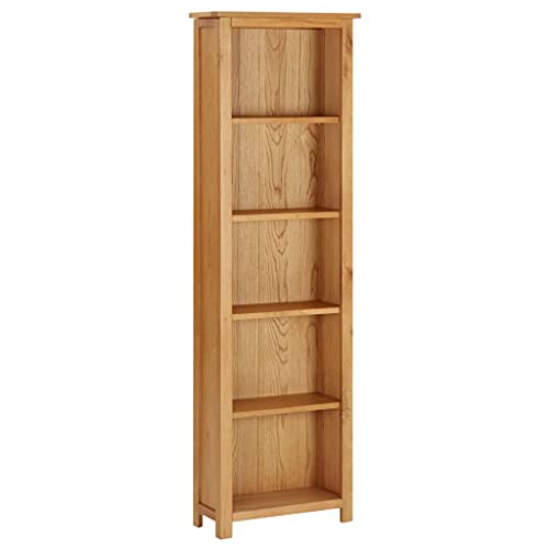 AIJUUKJP Furniture Home Tools Bücherregal, 52 x 22,5 x 170 cm, Eichenholz massiv von AIJUUKJP