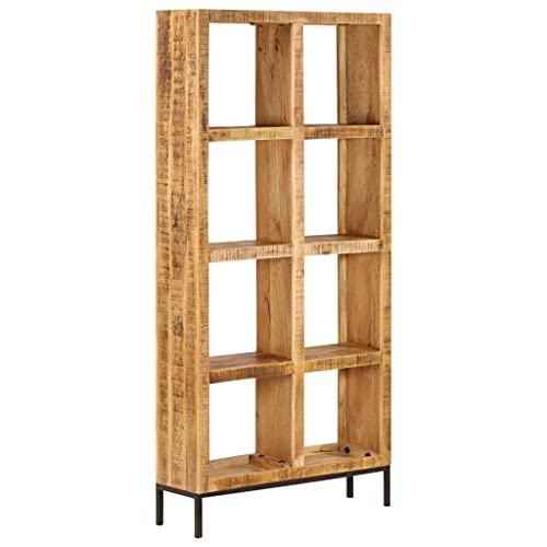AIJUUKJP Furniture Home Tools Bücherregal 80x25x175cm Massivholz Mangoholz von AIJUUKJP
