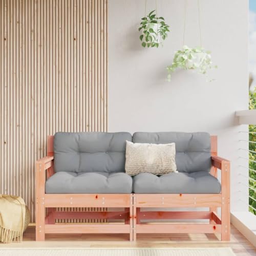AIJUUKJP Furniture Home Tools Gartenstühle mit Kissen 2 Stück Massivholz Douglas von AIJUUKJP
