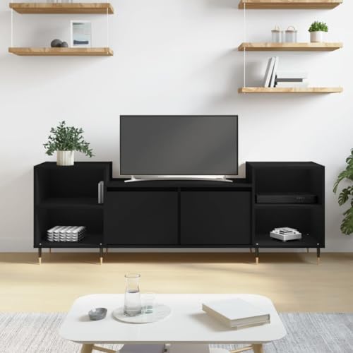 AIJUUKJP Furniture Home Tools TV-Schrank, Schwarz, 160 x 35 x 55 cm, Holzwerkstoff von AIJUUKJP