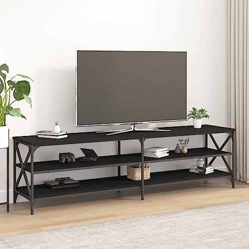 AIJUUKJP Furniture Home Tools TV-Schrank, Schwarz, 180 x 40 x 50 cm, Holzwerkstoff von AIJUUKJP
