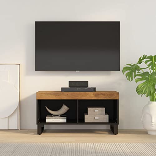 AIJUUKJP Furniture Home Tools TV-Schrank 85x33x43,5 cm Massivholz Mango von AIJUUKJP