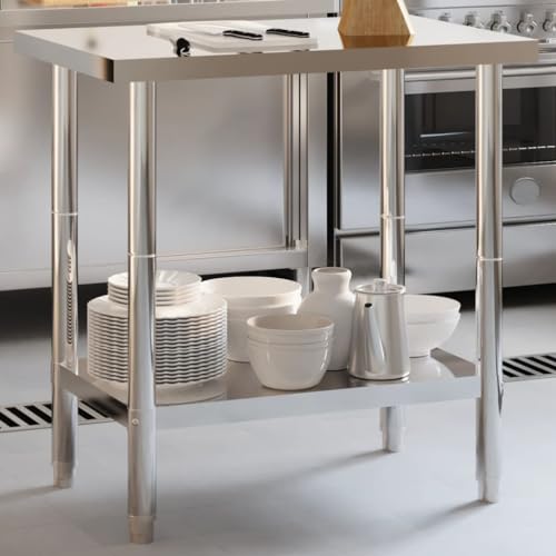 AIJUUKJP Möbel Home Tools Küche Arbeitstisch 82,5x55x85cm Edelstahl von AIJUUKJP