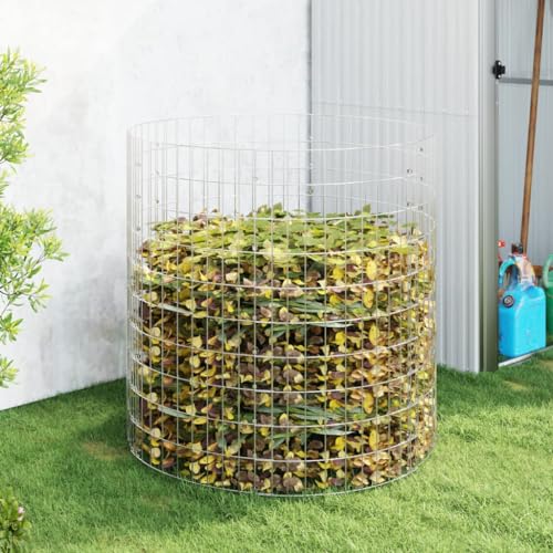 Möbel Home Tools Gartenkomposter 100x100 cm verzinkter Stahl von AIJUUKJP