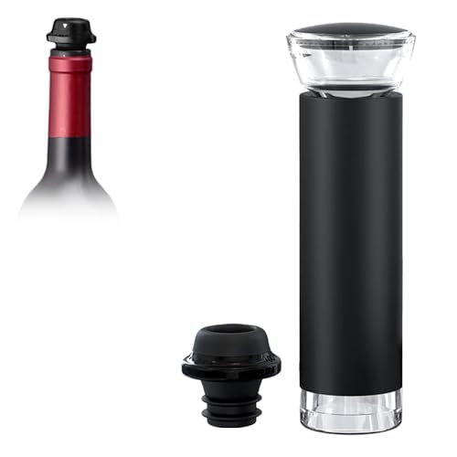 AIKARO Weinverschluss Vacuum Weinpumpe mit 4 Weinstopfen von AIKARO