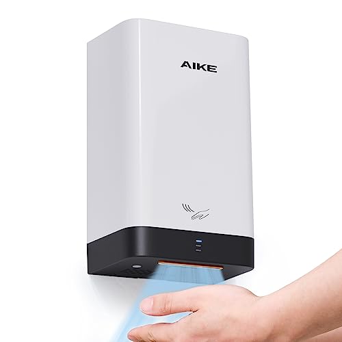 AIKE AK2822 ABS Händetrockner, Energiesparender elektrischer Hochgeschwindigkeits-Händetrockner, Automatisch Händetrockner für Küche, Bad und Toilette von AIKE