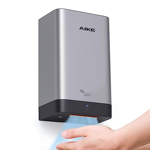 AIKE AK2822 ABS Händetrockner, Energiesparender elektrischer Hochgeschwindigkeits-Händetrockner, Automatisch Händetrockner für Küche, Bad und Toilette von AIKE