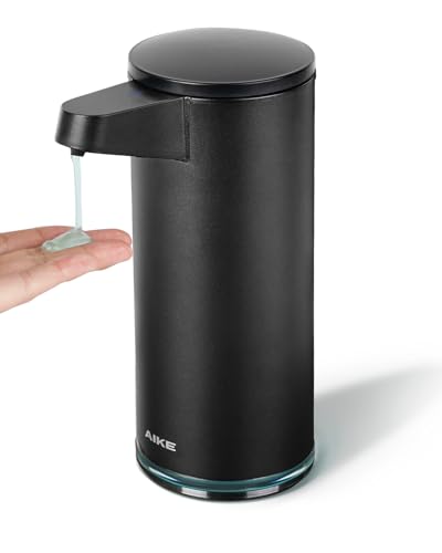 AIKE SensePro Seifenspender Automatisch, USB-C aufladbar, Edelstahl Schwarz Matt 380ml für Flüssigseife AIKE SensePro Seifenspender Automatisch, USB-C aufladbar, Edelstahl Schwarz Matt 380ml für Flüssigseife von AIKE