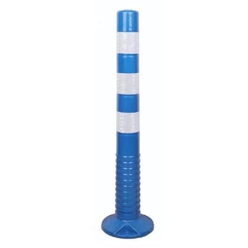 Feste Antikollisions Parkpoller Aus Weichem Gummi,Gut Sichtbare Parksperrenpfosten Mit Warnbarriere Und Blockierenden Pollern(Blue-White) von AILIMENG