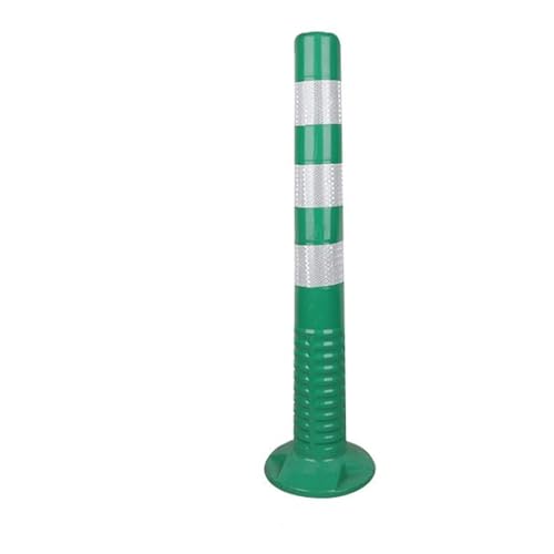 Feste Antikollisions Parkpoller Aus Weichem Gummi,Gut Sichtbare Parksperrenpfosten Mit Warnbarriere Und Blockierenden Pollern(Green-White) von AILIMENG