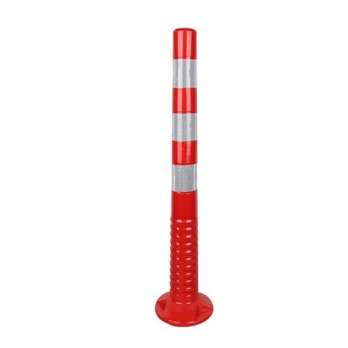Feste Antikollisions Parkpoller Aus Weichem Gummi,Gut Sichtbare Parksperrenpfosten Mit Warnbarriere Und Blockierenden Pollern(Red-White) von AILIMENG