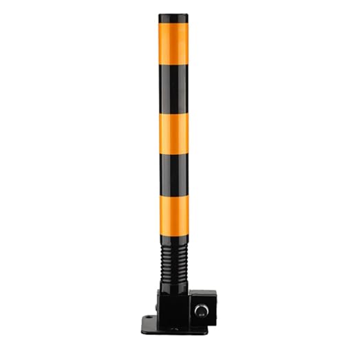 Sicherheitspoller,Feder-Parkpfosten-Sicherheitspoller,Parkschranken,Einfahrt-Sicherheitspfosten,Parkpfosten Mit Reflektierenden Streifen,Sicherheitspoller For Eingänge(Black Yellow,1pcs) von AILIMENG