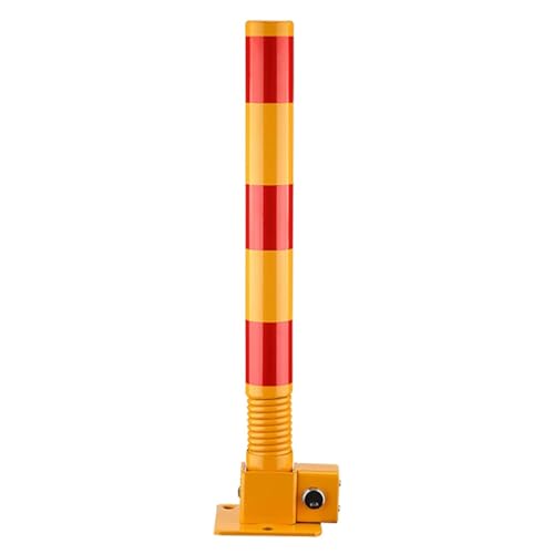 Sicherheitspoller,Feder-Parkpfosten-Sicherheitspoller,Parkschranken,Einfahrt-Sicherheitspfosten,Parkpfosten Mit Reflektierenden Streifen,Sicherheitspoller For Eingänge(Yellow Red,2pcs) von AILIMENG