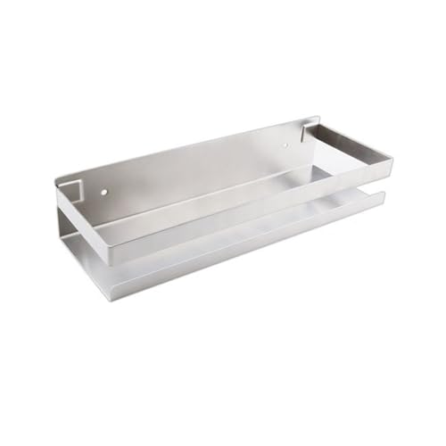 AILIUXIAOYAN Duschregale, 20–50 cm Duschregal aus mattiertem Stahl, an der Wand befestigter Badezimmer-Organizer Badezimmerdekor(Silver,30cm) von AILIUXIAOYAN