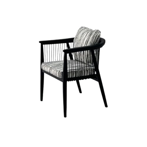 AILIUXIAOYAN Esszimmerstühle, Akzentstuhl aus Massivholz und Leder im italienischen Stil mit Armlehnen Küchenstühle von AILIUXIAOYAN