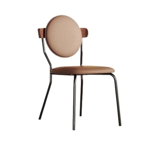 AILIUXIAOYAN Esszimmerstühle, Mid-Century Modern Esszimmerstühle mit Metallbeinen und gepolsterter Sitzfläche Küchenstühle(Brown) von AILIUXIAOYAN