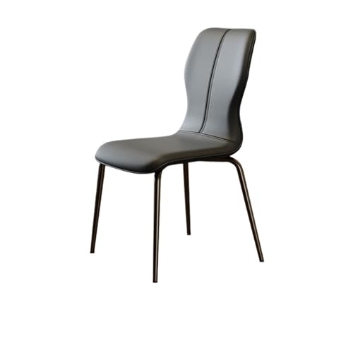 AILIUXIAOYAN Esszimmerstühle, Minimalistische Esszimmerstühle mit Rückenlehne for Schreibtisch-Sets zu Hause, im Hotel und im Büro Küchenstühle(Dark Grey) von AILIUXIAOYAN