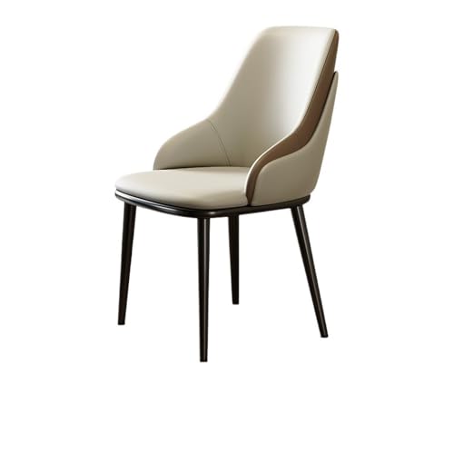 AILIUXIAOYAN Esszimmerstühle, Moderne Esszimmerstühle mit ergonomischer Rückenlehne for den Heim- und Hotelgebrauch Küchenstühle(Beige) von AILIUXIAOYAN