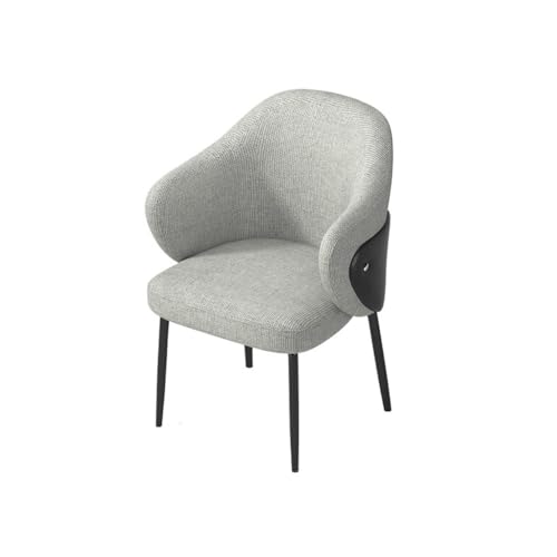 AILIUXIAOYAN Esszimmerstühle, Moderner Esszimmerstuhl, gepolsterter Akzentstuhl aus Stoff Küchenstühle(Light Grey) von AILIUXIAOYAN