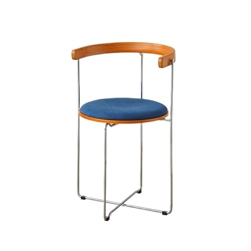 AILIUXIAOYAN Esszimmerstühle, Moderner Klappstuhl aus Holz mit Stabiler Rückenlehne for ESS- und Schminktisch Küchenstühle(Orange Blue) von AILIUXIAOYAN