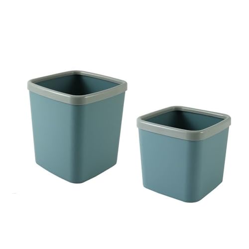 AILIUXIAOYAN Kleiner Mülleimer, 2 Stück Desktop-Mülleimer - Kleiner Abfallkorb for Schlafzimmer, Wohnzimmer, Arbeitsplatte Tischmülleimer(Blue) von AILIUXIAOYAN