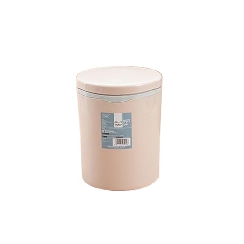 AILIUXIAOYAN Kleiner Mülleimer, Desktop-Mülleimer mit Deckel for Drücken – einfacher und kompakter Abfalleimer for das Büro zu Hause Tischmülleimer(Pink) von AILIUXIAOYAN