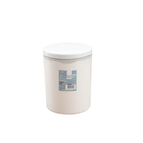 AILIUXIAOYAN Kleiner Mülleimer, Desktop-Mülleimer mit Deckel for Drücken – einfacher und kompakter Abfalleimer for das Büro zu Hause Tischmülleimer(White) von AILIUXIAOYAN