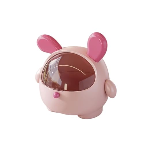 AILIUXIAOYAN Kleiner Mülleimer, Mini-Papierkorb for den Schreibtisch – Kleiner Mülleimer-Organizer for Schlafzimmer, Nachttisch und Büro Tischmülleimer(Pink) von AILIUXIAOYAN