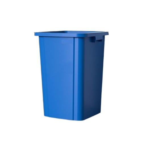 AILIUXIAOYAN Mülleimer, Großer quadratischer Mülleimer for Gewerbe und Privathaushalte, Hygieneeimer ohne Deckel Küchenmülleimer(Blue,30L) von AILIUXIAOYAN